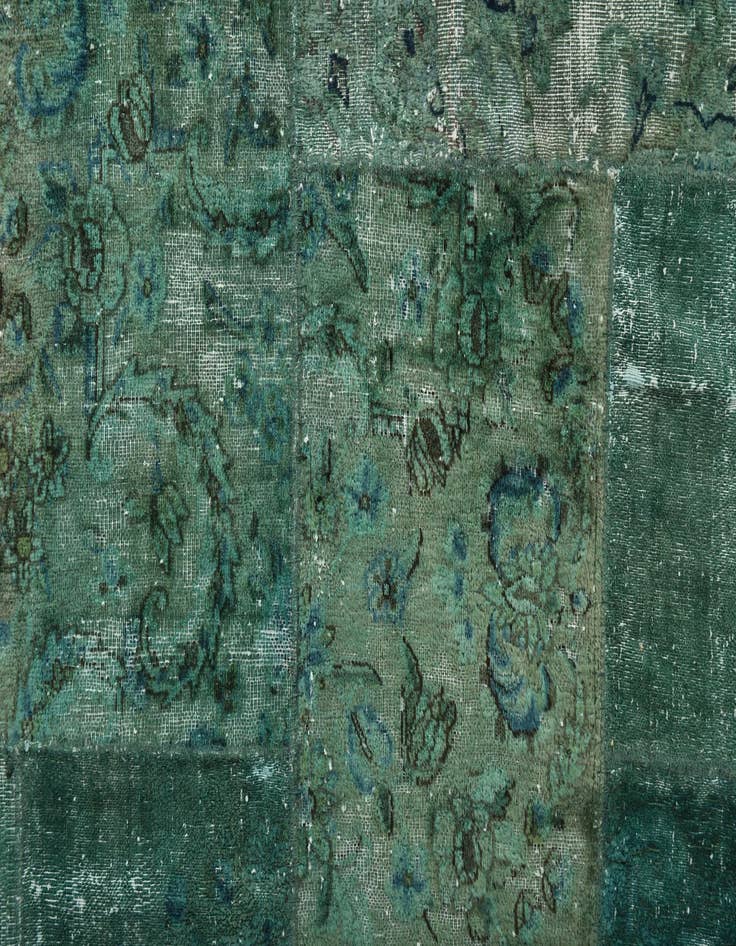 Detail image of  5' 8 x 7' 10  Hand Knotted Ultra Vintage Persian Wool Rug