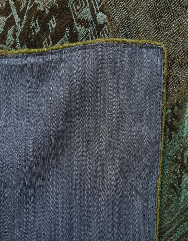 Detail image of  6' 6 x 10' 1  Hand Knotted Ultra Vintage Persian Wool Rug