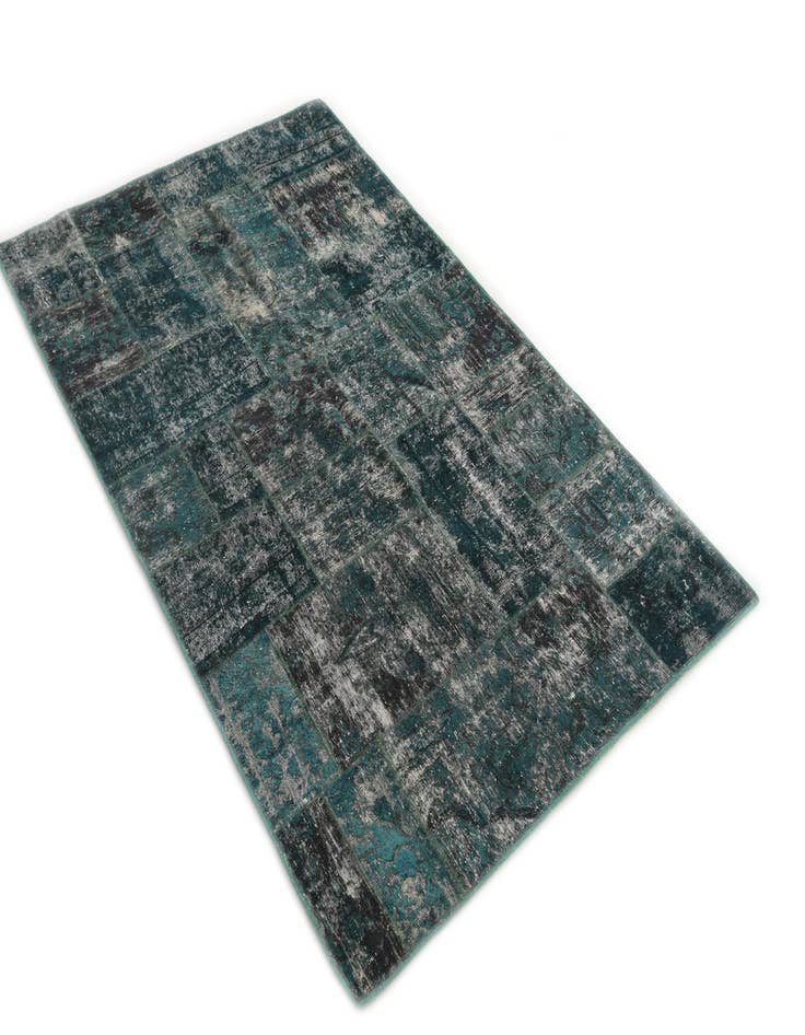 Detail image of  4' 5 x 7' 2  Hand Knotted Ultra Vintage Persian Wool Rug