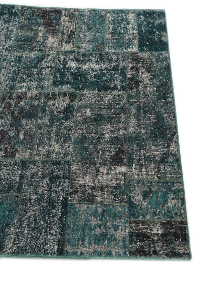 Detail image of  4' 5 x 7' 2  Hand Knotted Ultra Vintage Persian Wool Rug