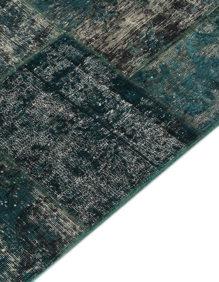 Detail image of  4' 5 x 7' 2  Hand Knotted Ultra Vintage Persian Wool Rug