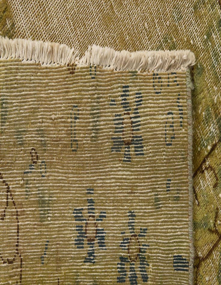 Detail image of  9' 6 x 13' 3  Hand Knotted Ultra Vintage Persian Wool Rug