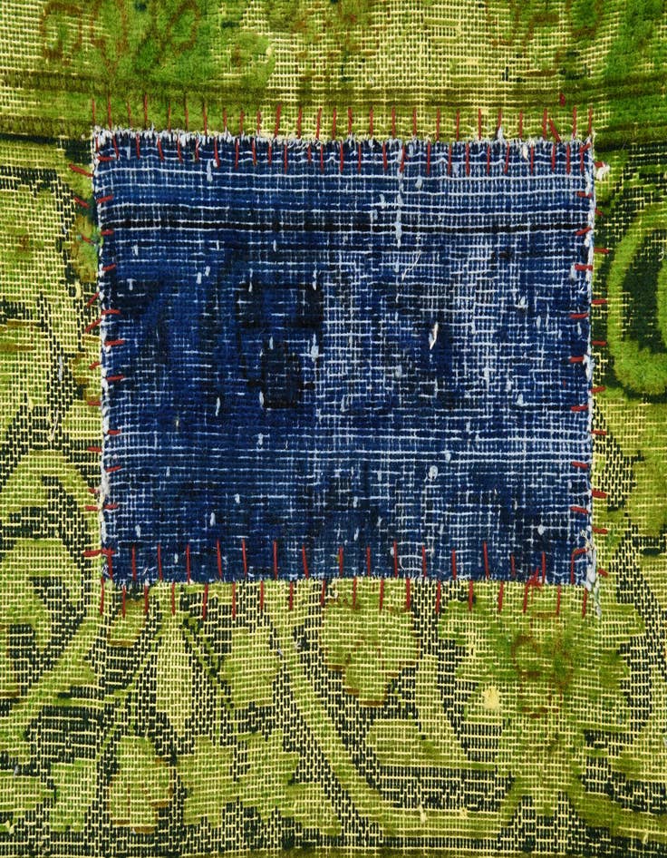 Detail image of  9' 10 x 13' 6  Hand Knotted Ultra Vintage Persian Wool Rug