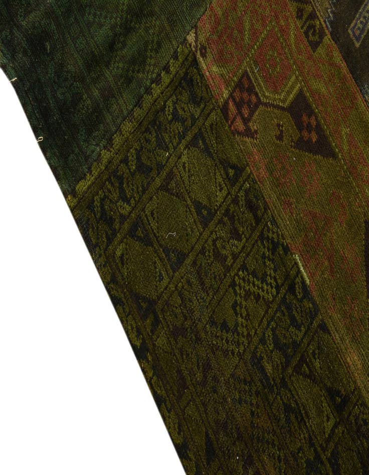 Detail image of  6' 2 x 8' 1  Hand Knotted Ultra Vintage Persian Wool Rug