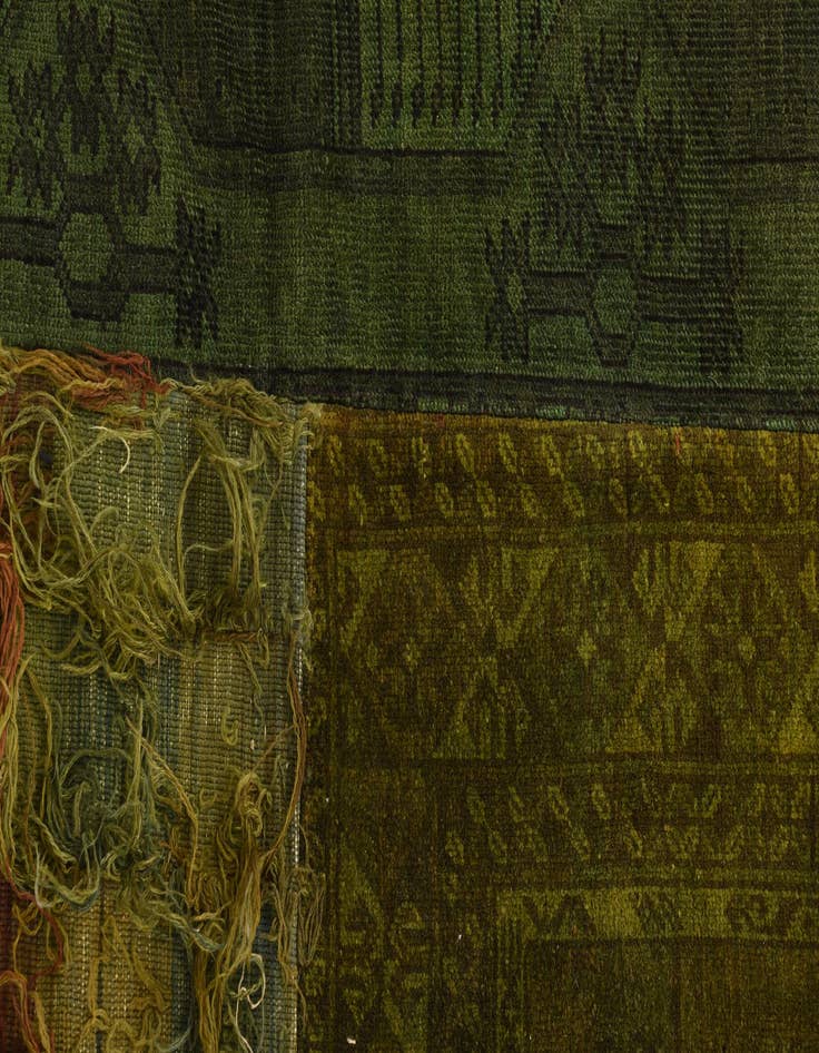 Detail image of  6' 2 x 8' 1  Hand Knotted Ultra Vintage Persian Wool Rug