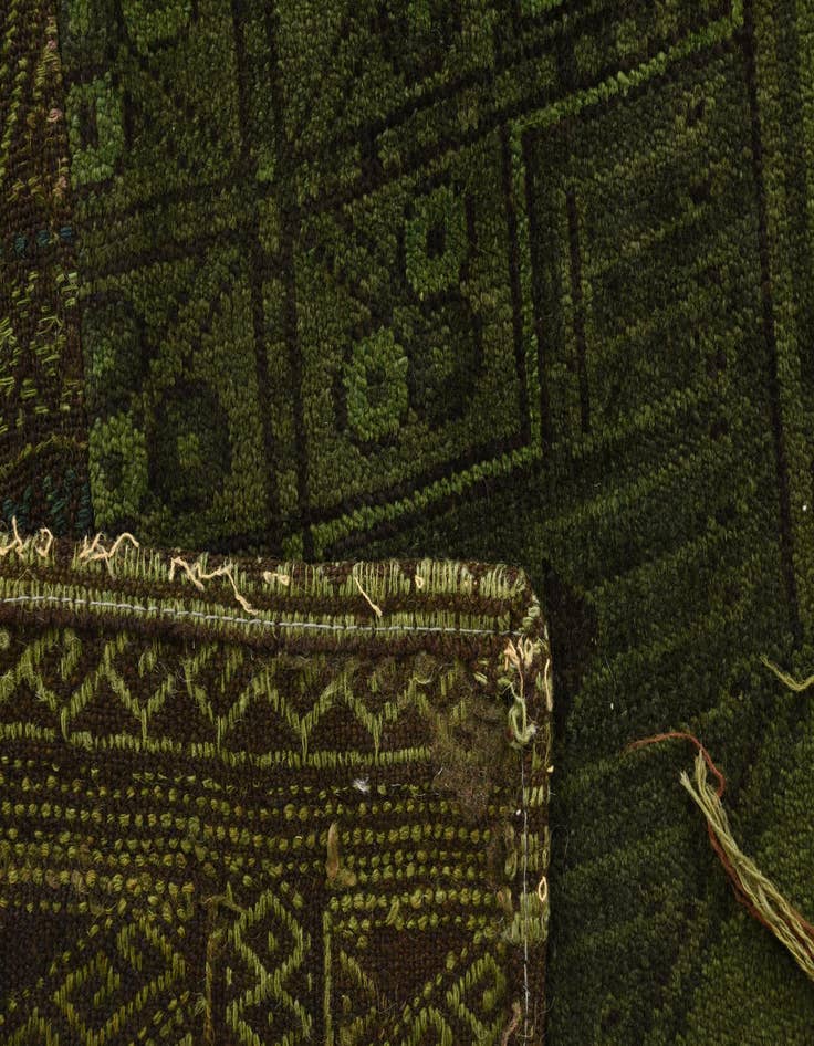 Detail image of  6' 2 x 8' 1  Hand Knotted Ultra Vintage Persian Wool Rug