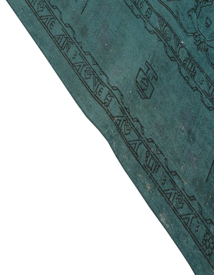 Detail image of  9' 9 x 13'  Hand Knotted Ultra Vintage Persian Wool Rug