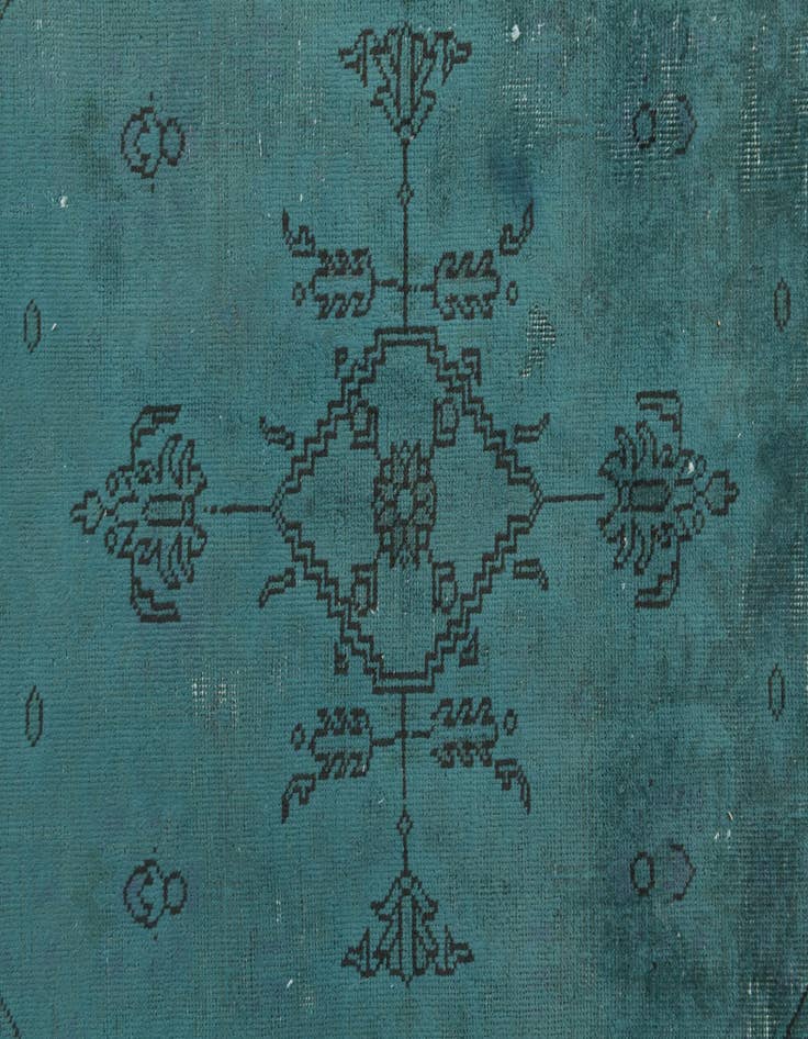 Detail image of  9' 9 x 13'  Hand Knotted Ultra Vintage Persian Wool Rug