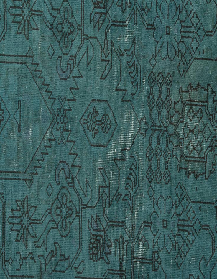 Detail image of  9' 9 x 13'  Hand Knotted Ultra Vintage Persian Wool Rug