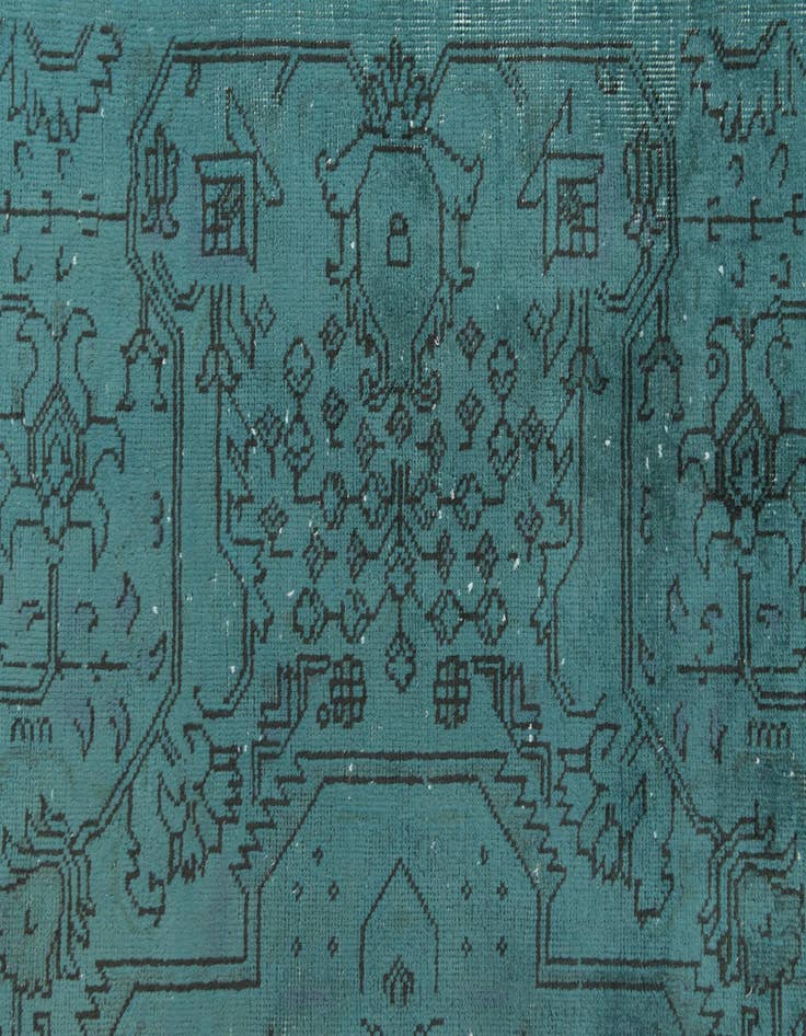 Detail image of  9' 9 x 13'  Hand Knotted Ultra Vintage Persian Wool Rug