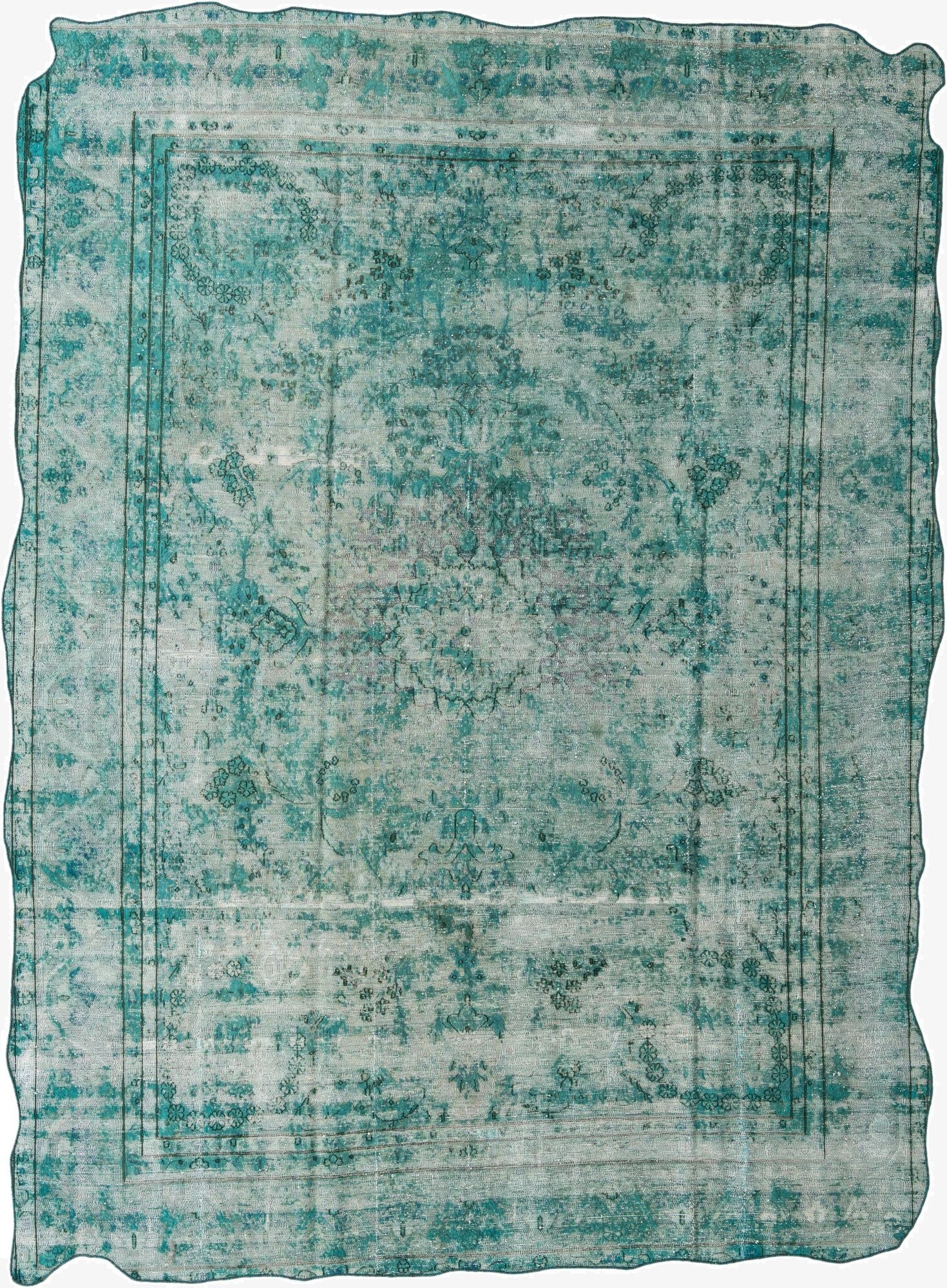  9' x 12' 5  Hand Knotted Ultra Vintage Persian Wool Rug