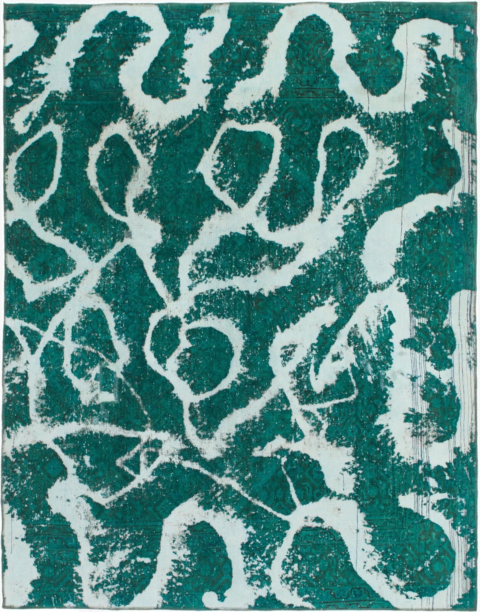  7' 3 x 9' 4  Hand Knotted Ultra Vintage Persian Wool Rug