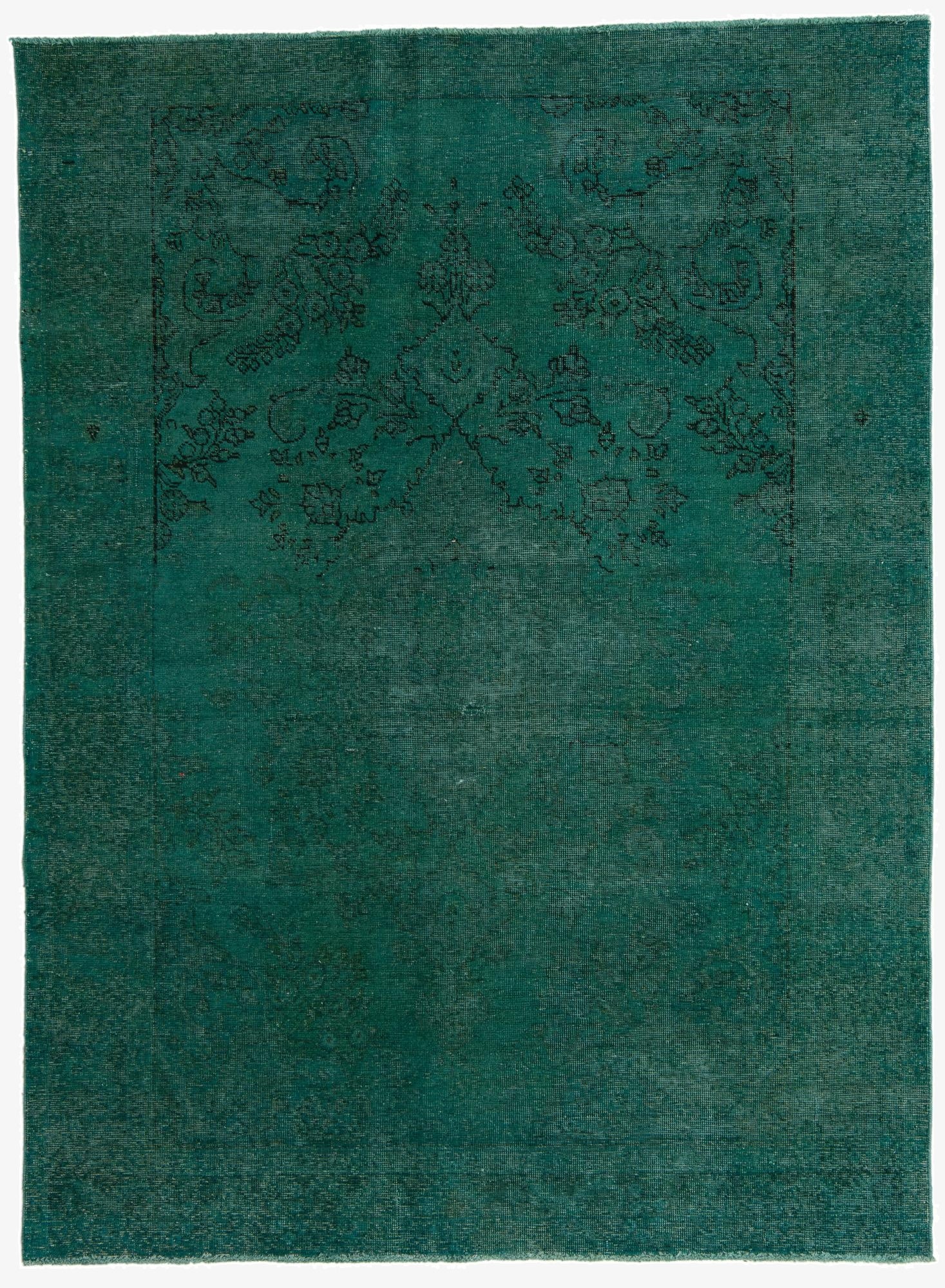  6' 6 x 8' 8  Hand Knotted Ultra Vintage Persian Wool Rug