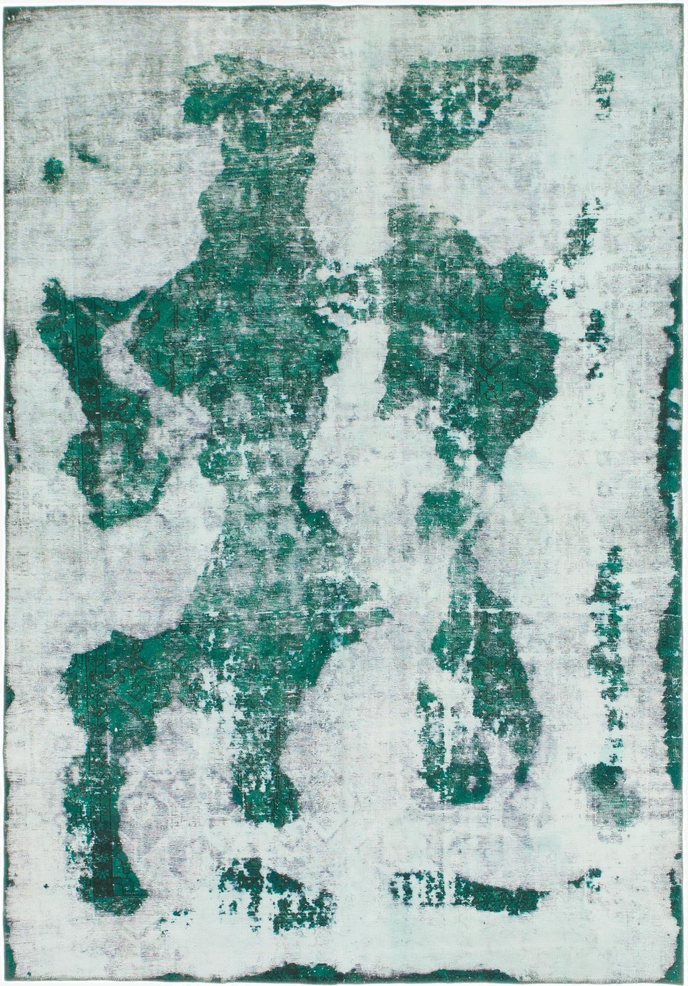  6' 6 x 9' 5  Hand Knotted Ultra Vintage Persian Wool Rug