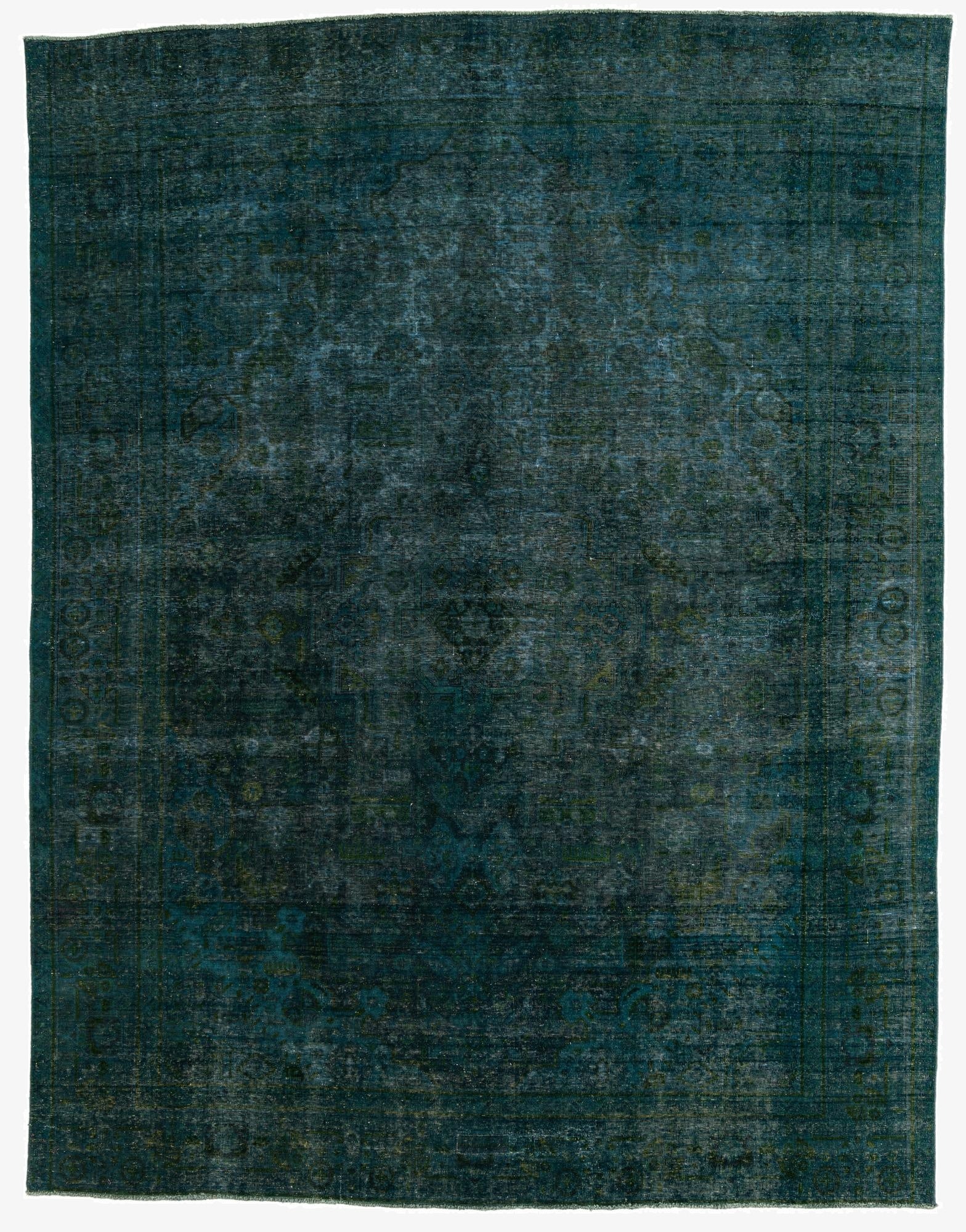  9' 7 x 12' 5  Hand Knotted Ultra Vintage Persian Wool Rug