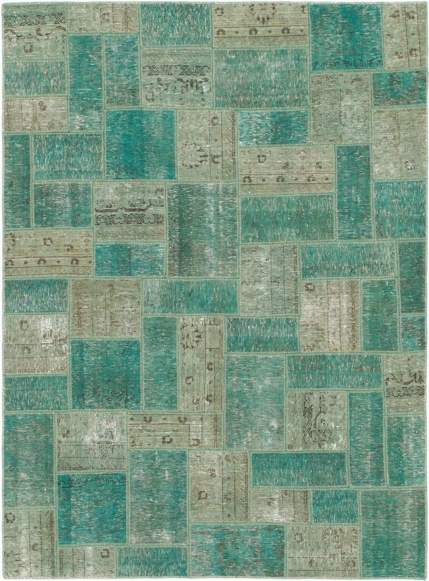  5' 10 x 7' 10  Hand Knotted Ultra Vintage Persian Wool Rug