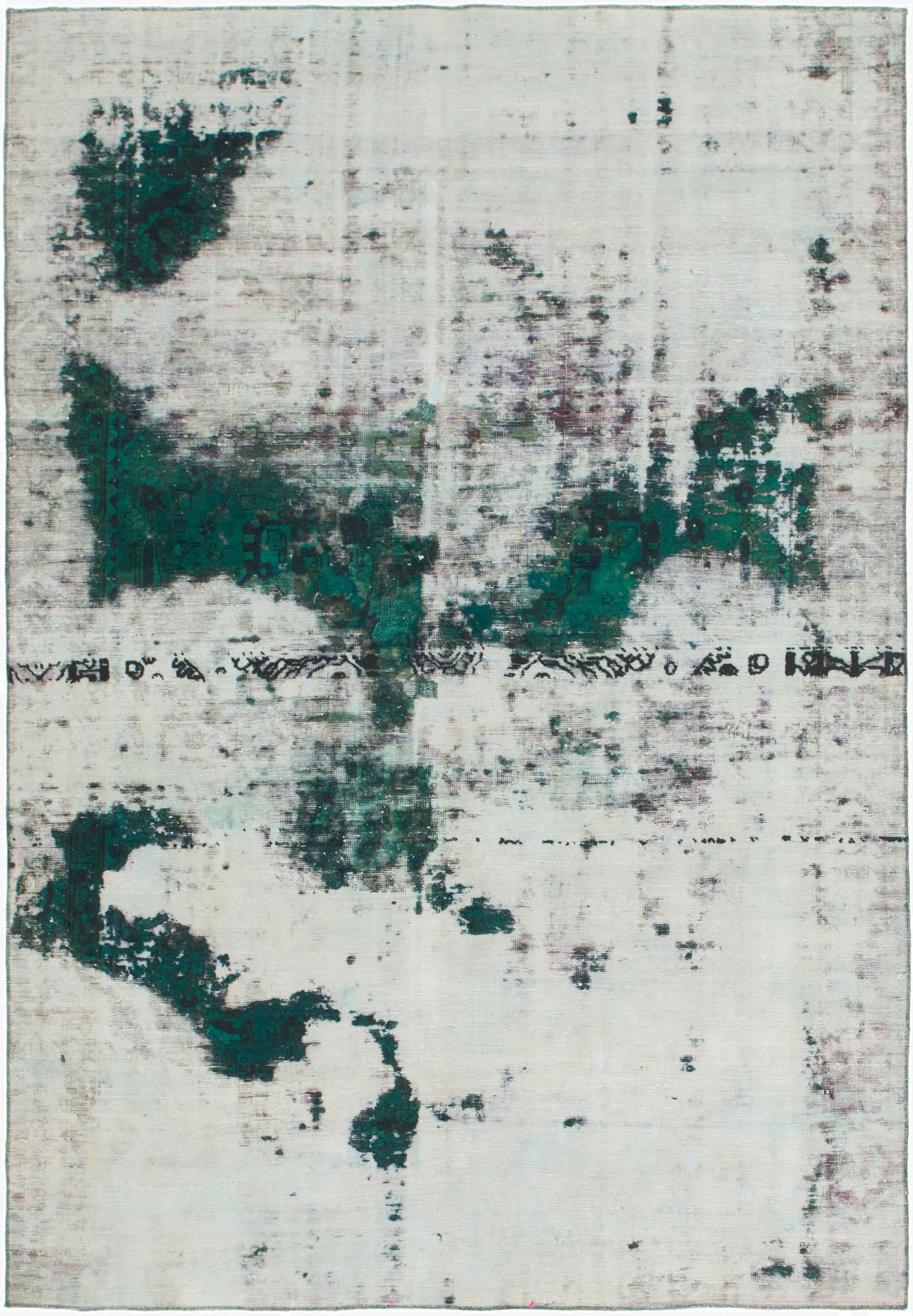  6' 5 x 9' 3  Hand Knotted Ultra Vintage Persian Wool Rug