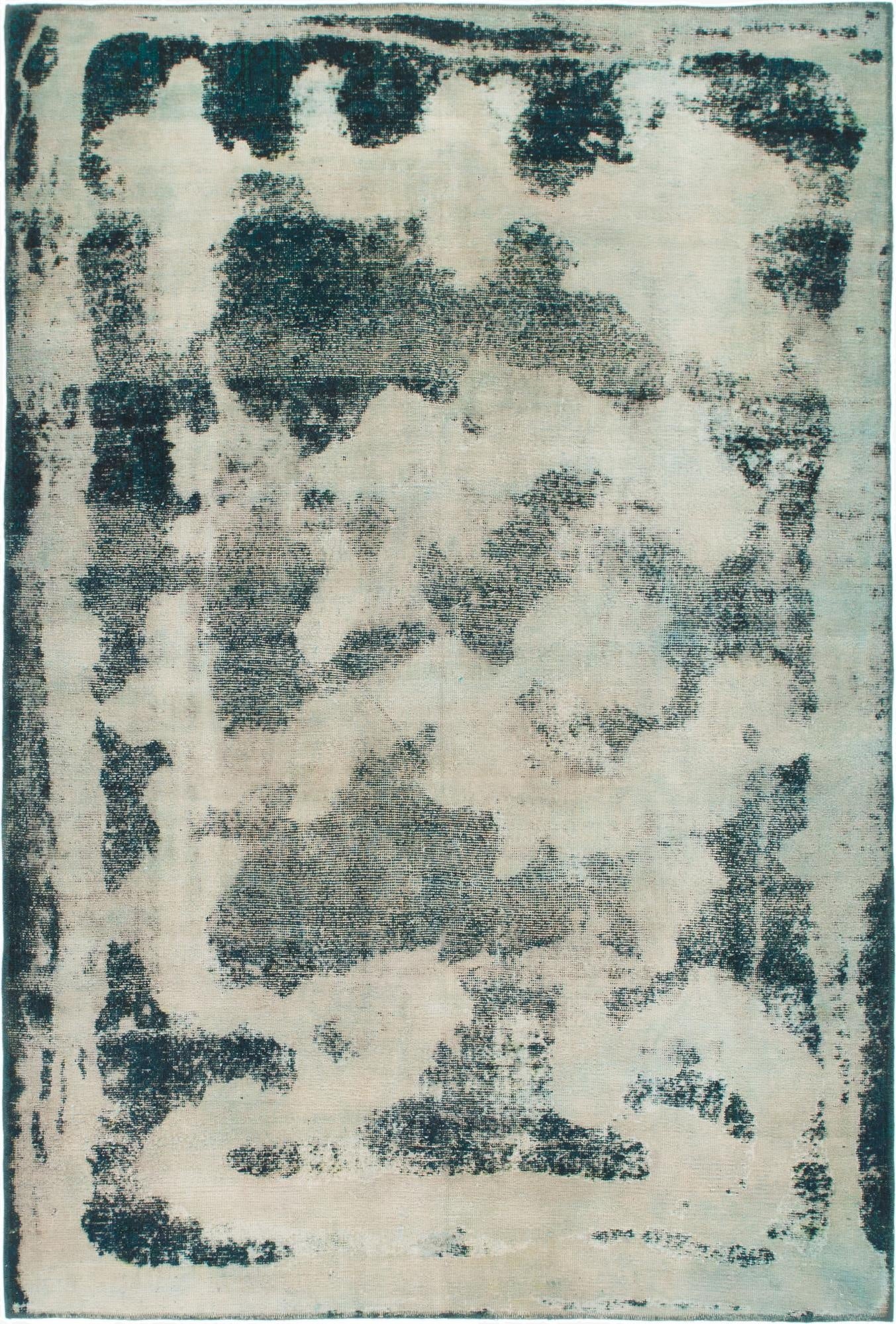  6' 5 x 9' 6  Hand Knotted Ultra Vintage Persian Wool Rug