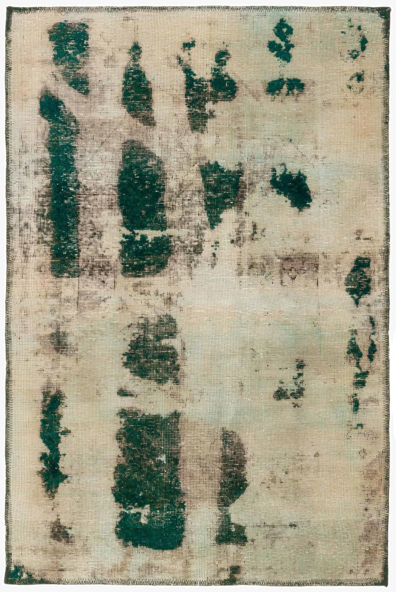  3' x 4' 6  Hand Knotted Ultra Vintage Persian Wool Rug