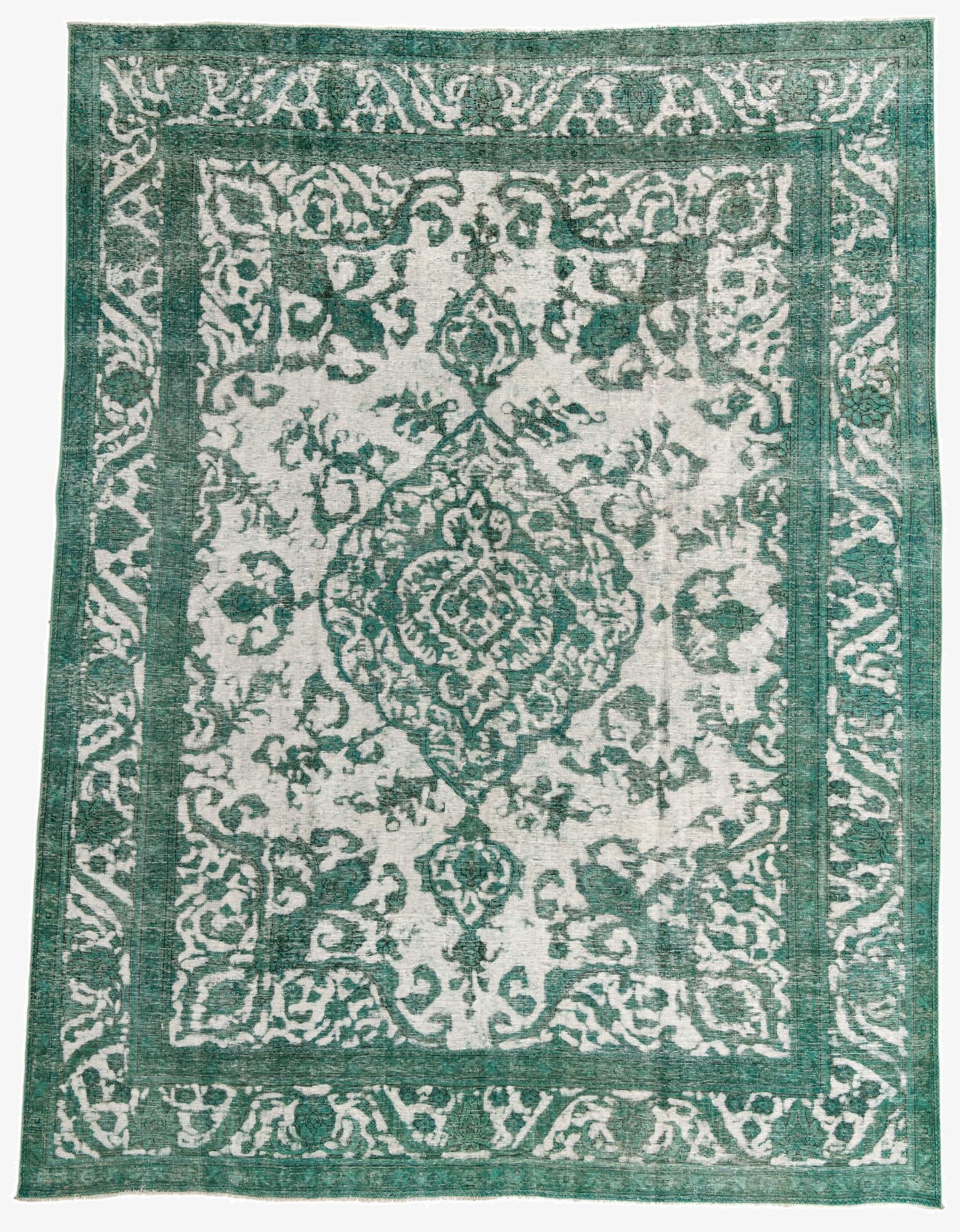  9' 7 x 12' 7  Hand Knotted Ultra Vintage Persian Wool Rug