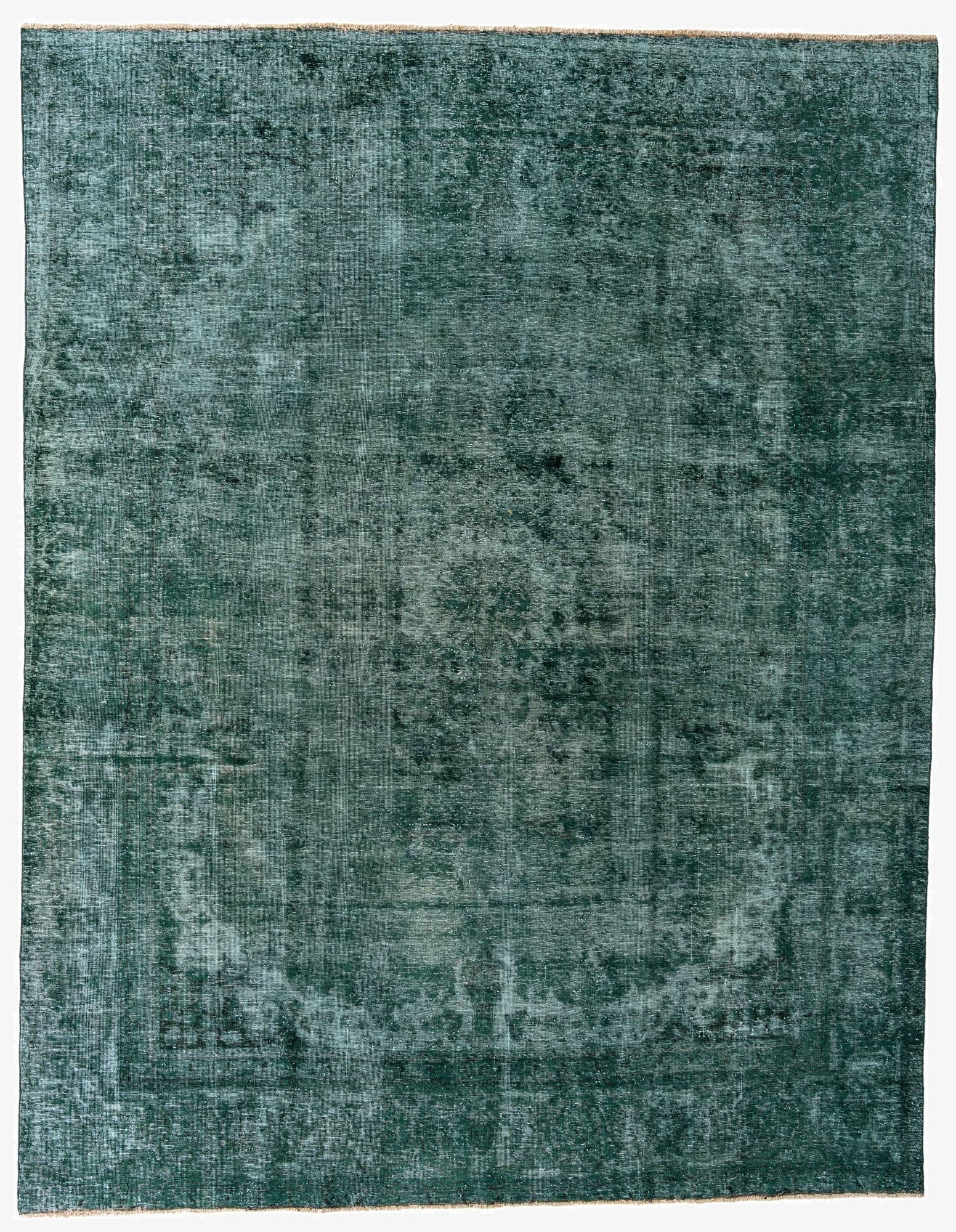  9' 6 x 12' 4  Hand Knotted Ultra Vintage Persian Wool Rug