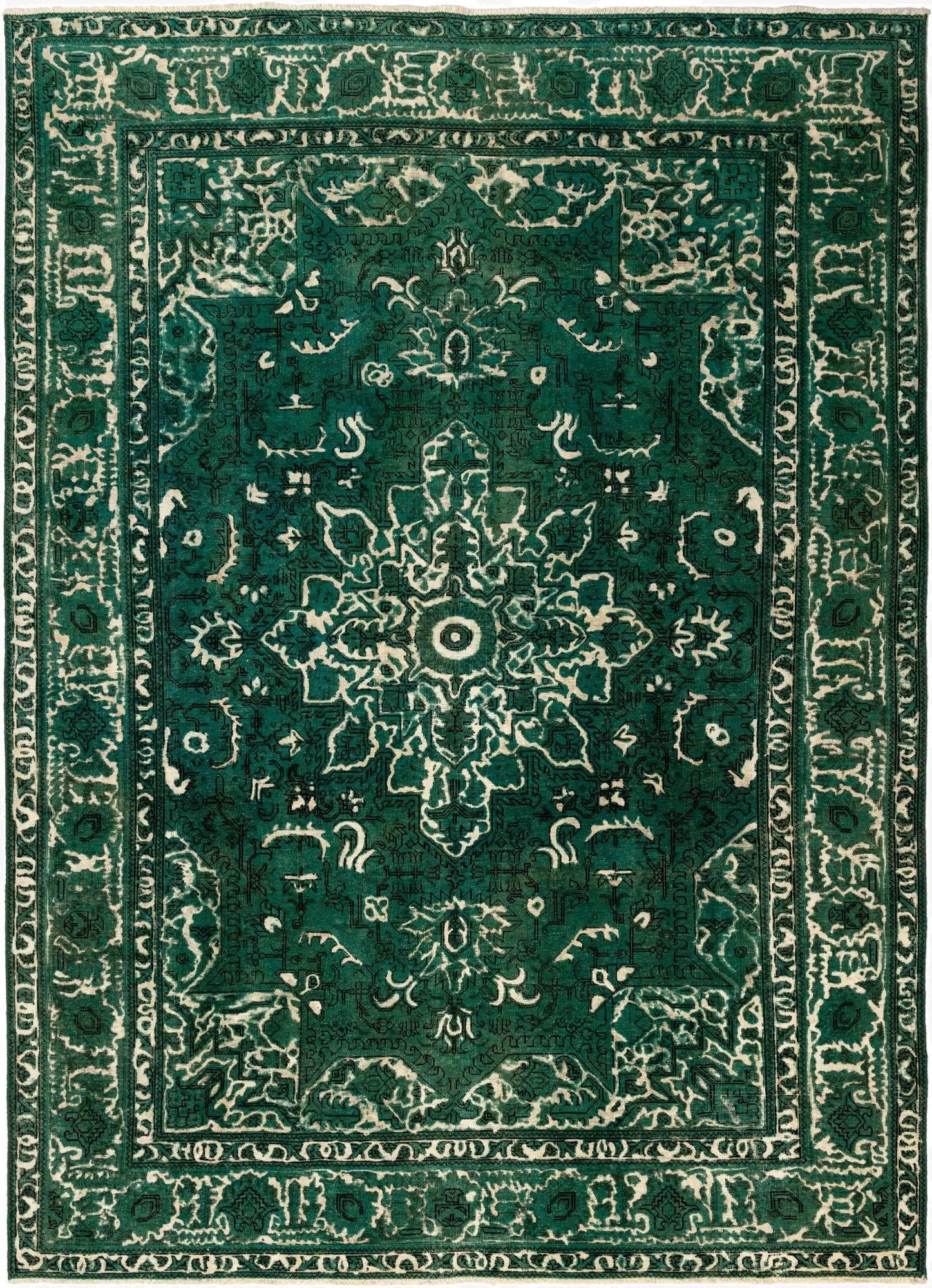  6' 9 x 9' 6 Vintage Royal Wool Rug