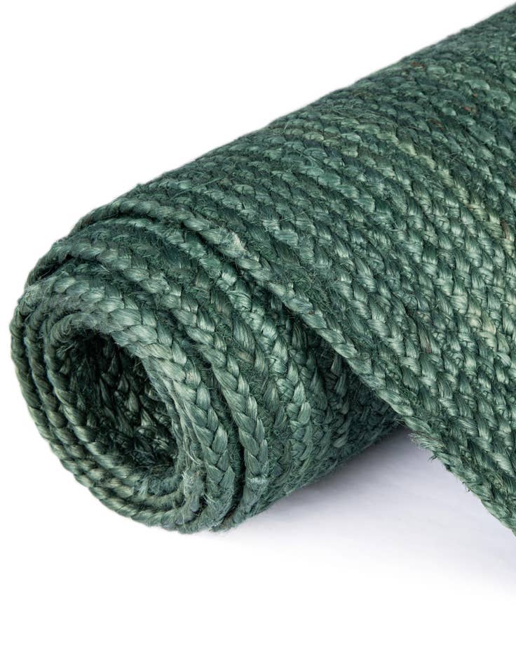 Detail image of  10' x 10'  Hand Braided Jute Round Rug