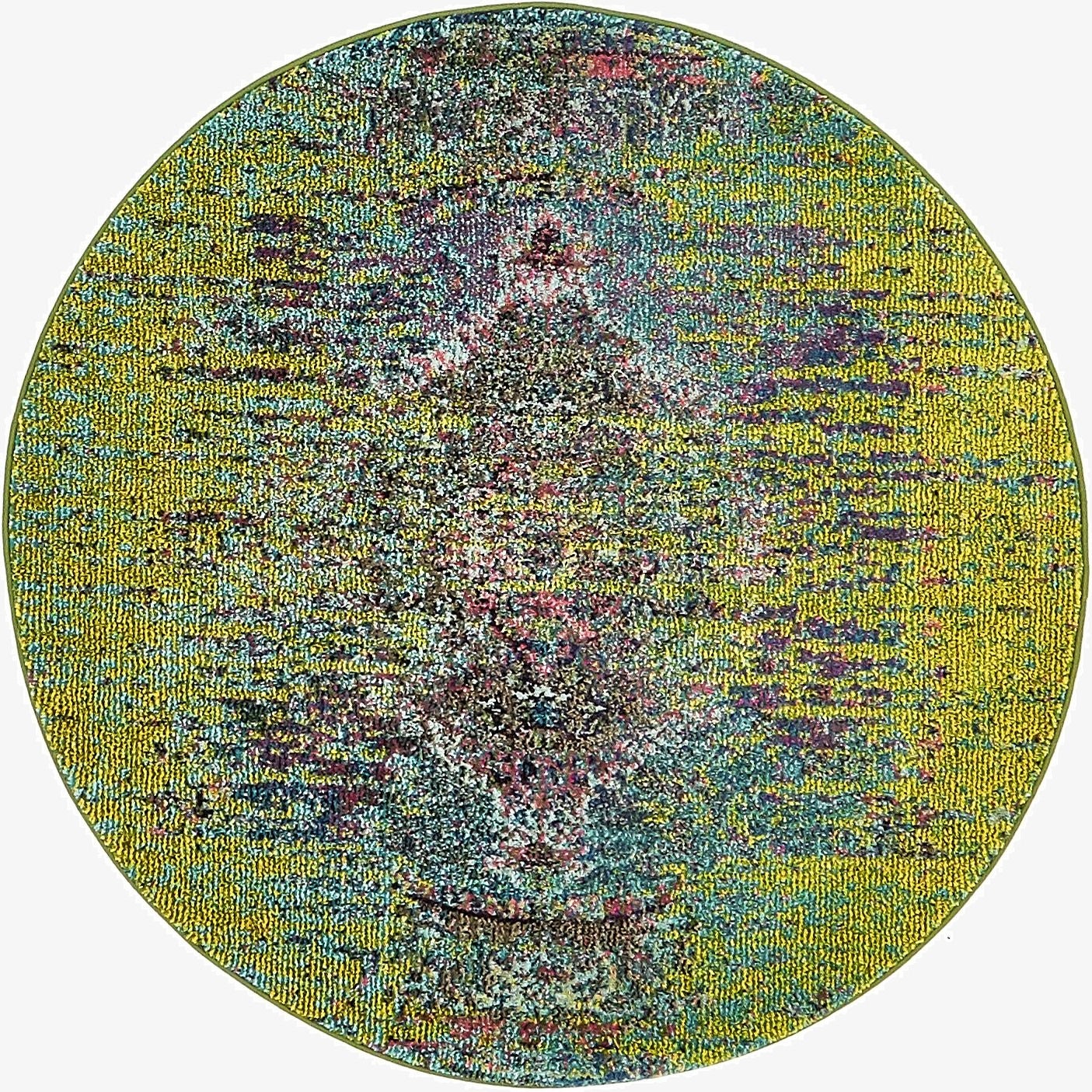  4' x 4'  Washable Carnevale Round Rug