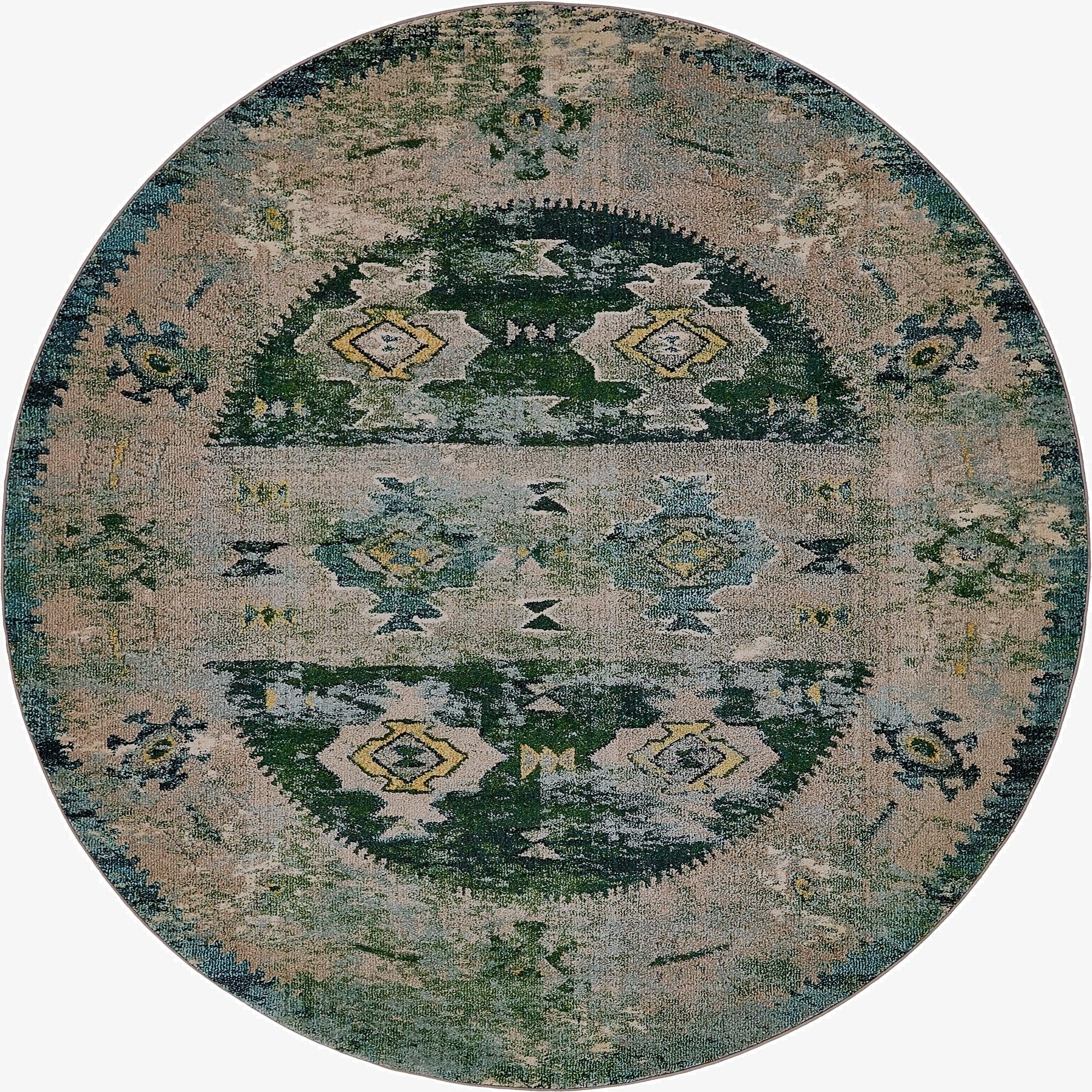  8' x 8'  Washable El Paso Round Rug