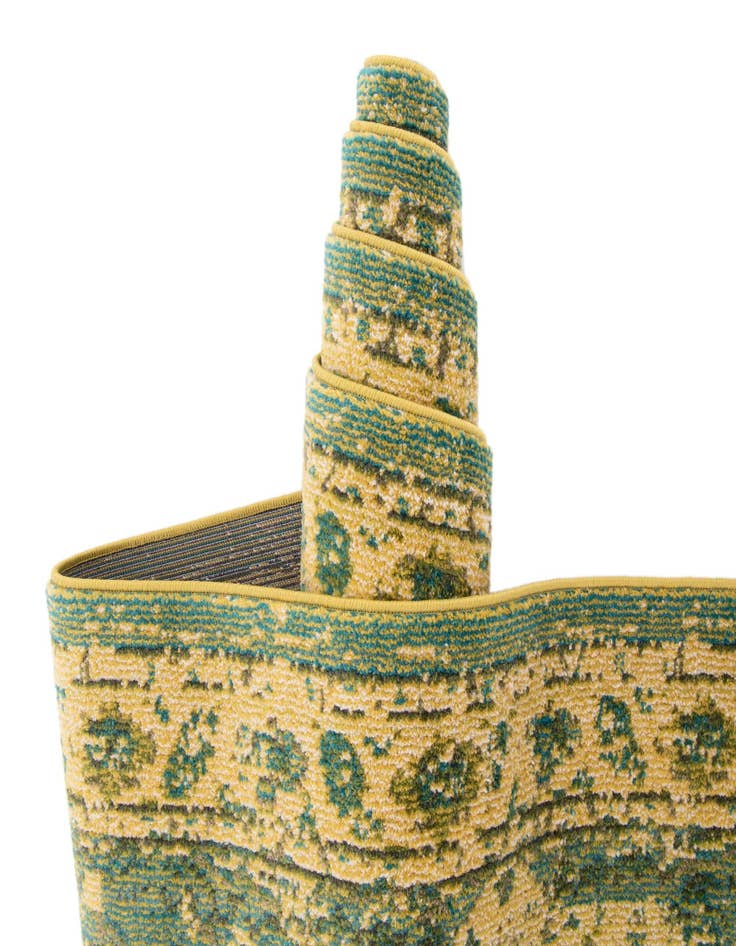 Detail image of  6' x 6'  Washable Fleur Round Rug