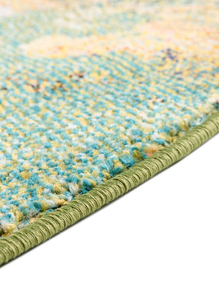 Detail image of  4' x 4'  Washable Haerfest Round Rug