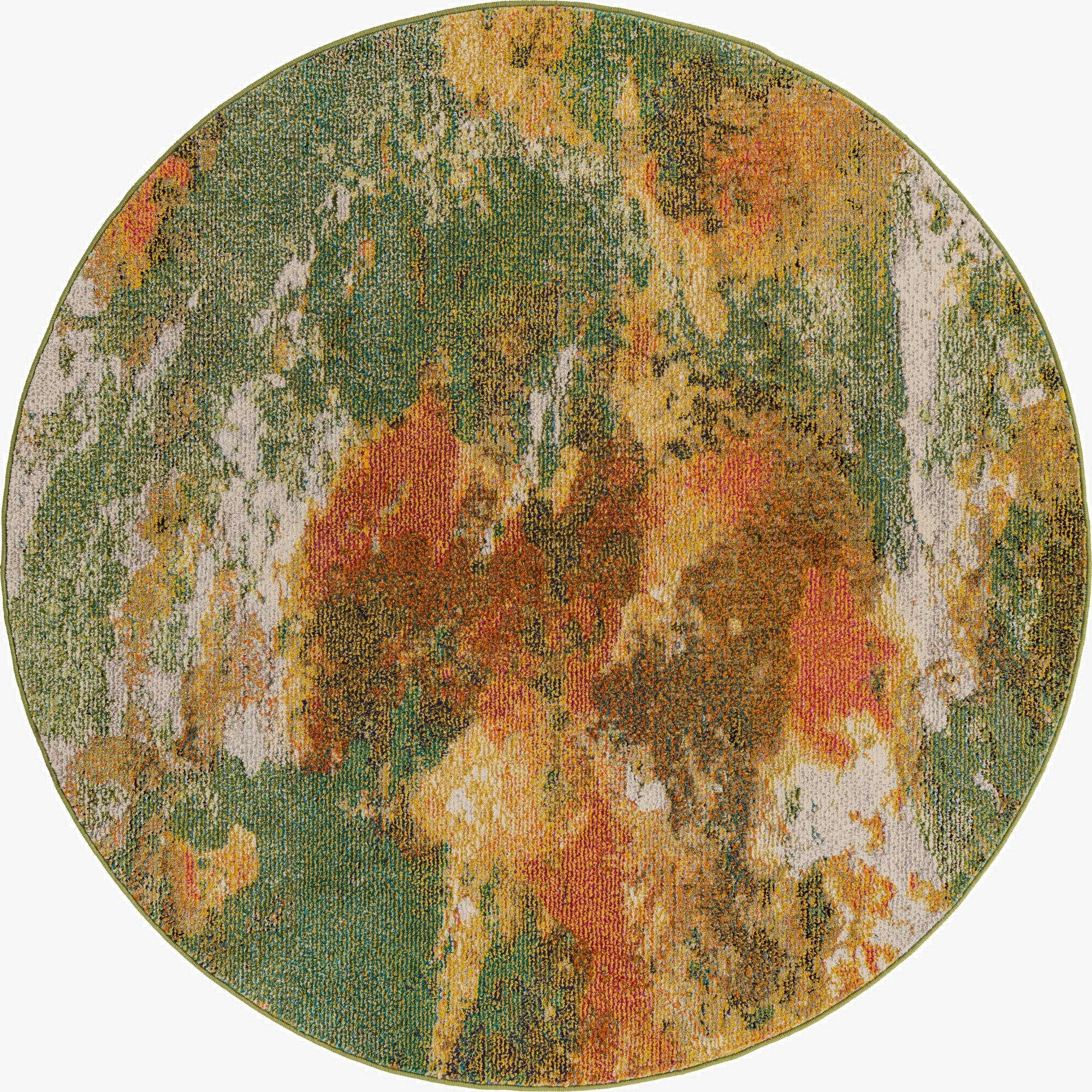  5' 3 x 5' 3  Washable Haerfest Round Rug