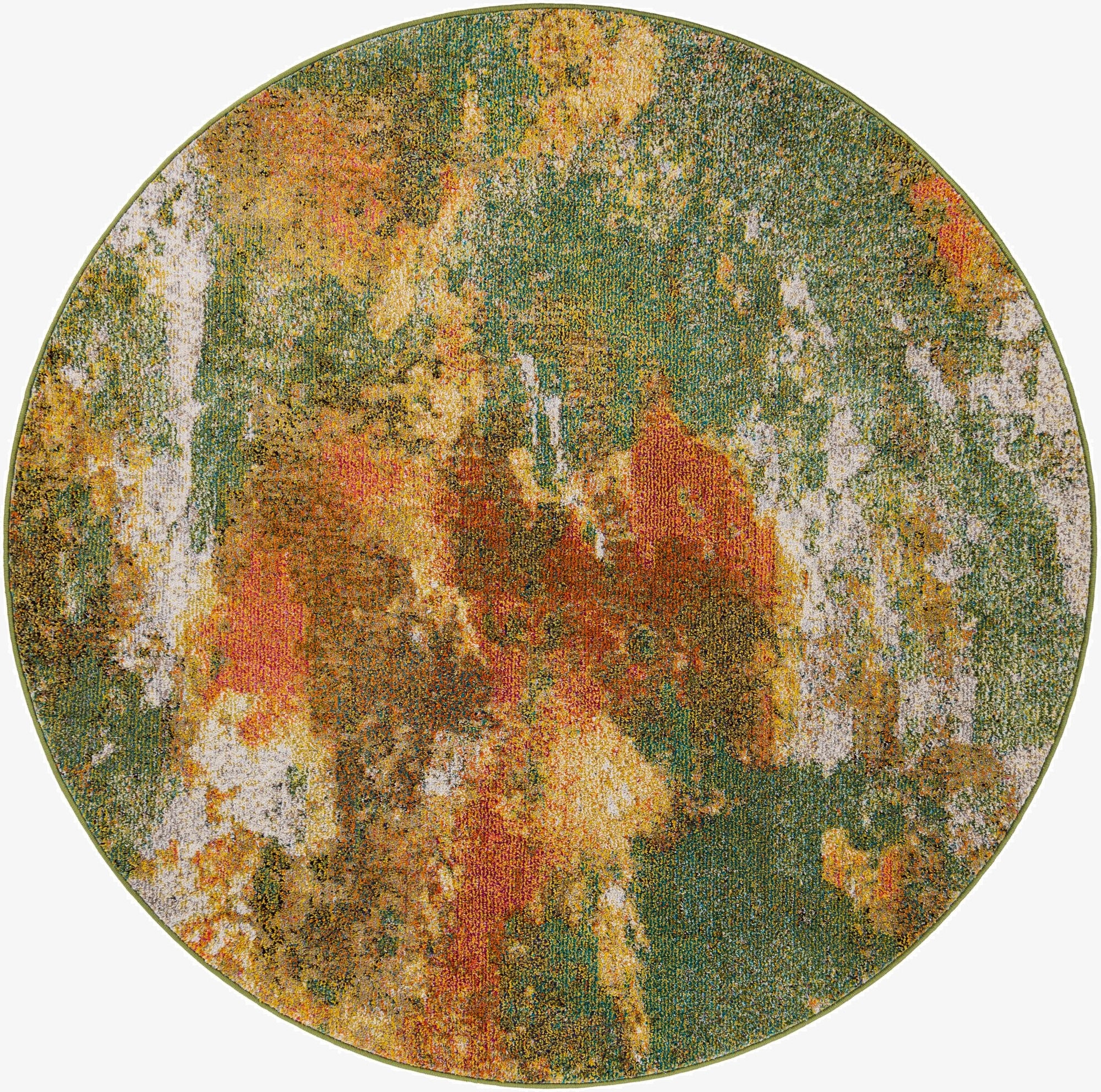  6' x 6'  Washable Haerfest Round Rug