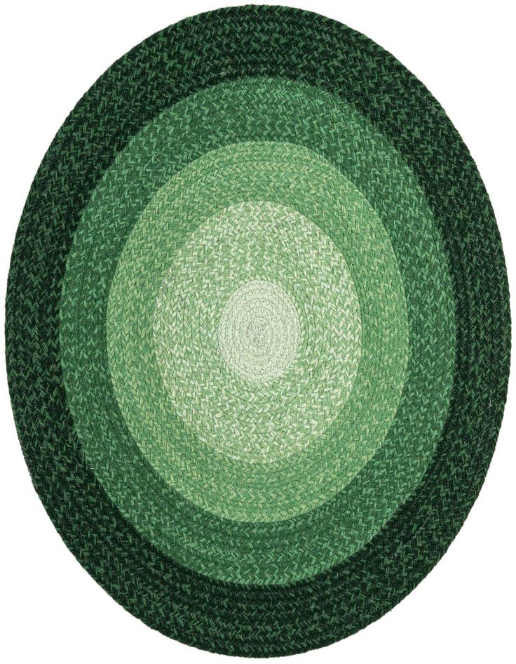 Detail image of  3' 1 x 3' 1  Hand Hand Braided Wool Round Rug