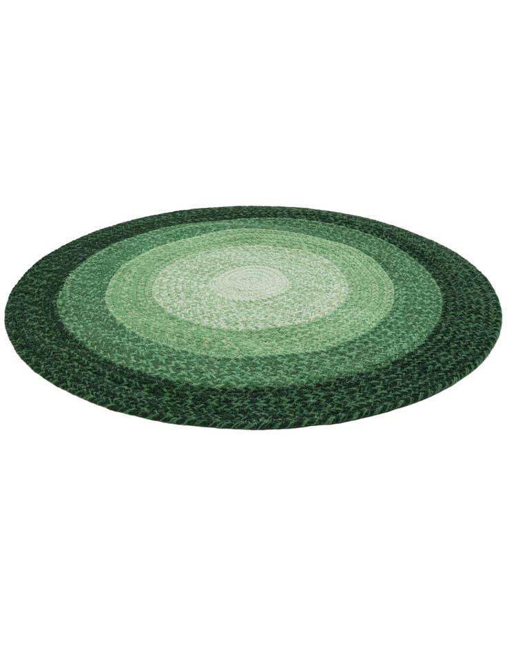 Detail image of  3' 1 x 3' 1  Hand Hand Braided Wool Round Rug