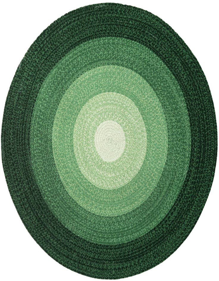 Detail image of  5' 1 x 5' 1  Hand Hand Braided Wool Round Rug