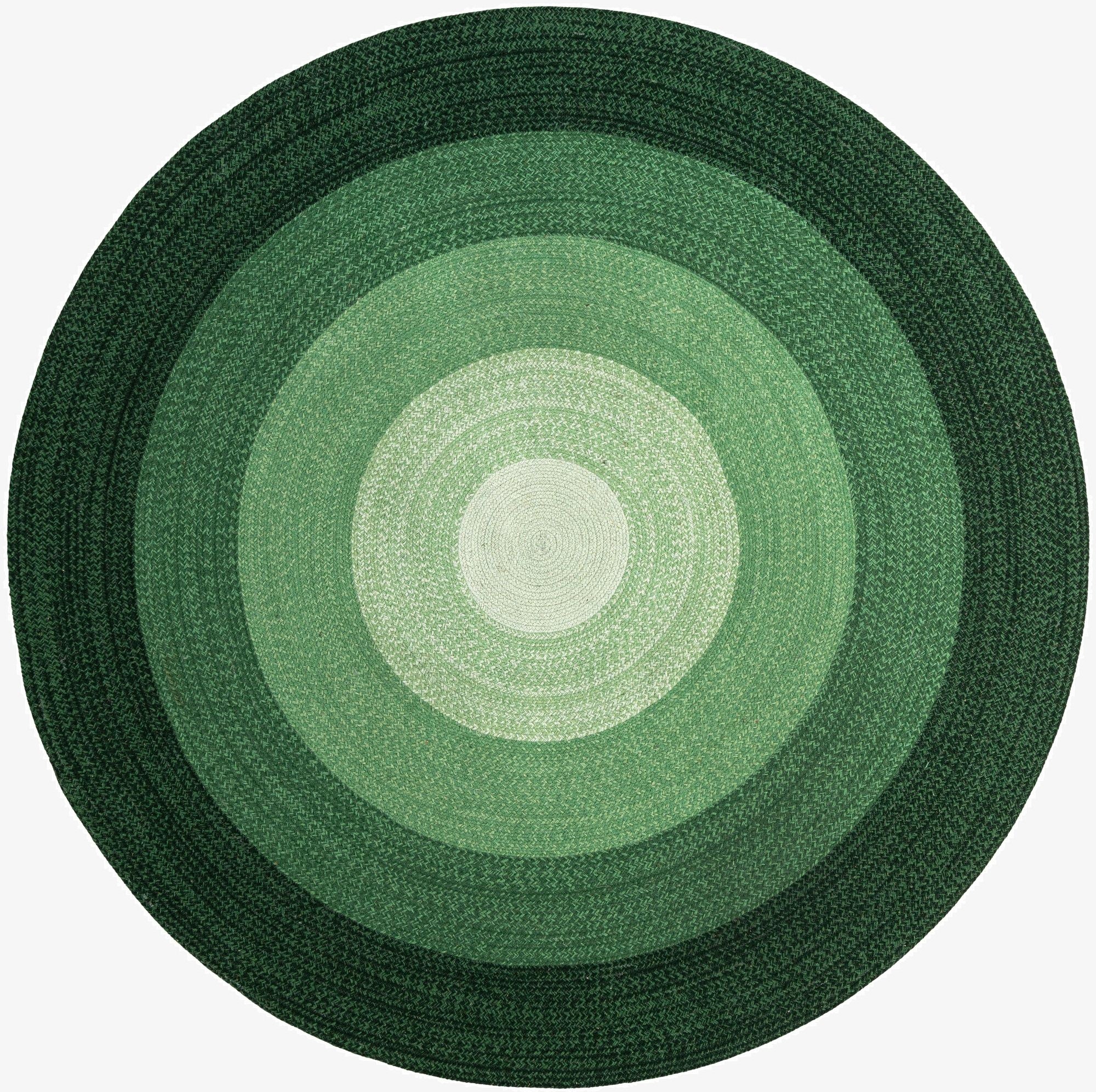  7' 10 x 7' 10  Hand Hand Braided Wool Round Rug