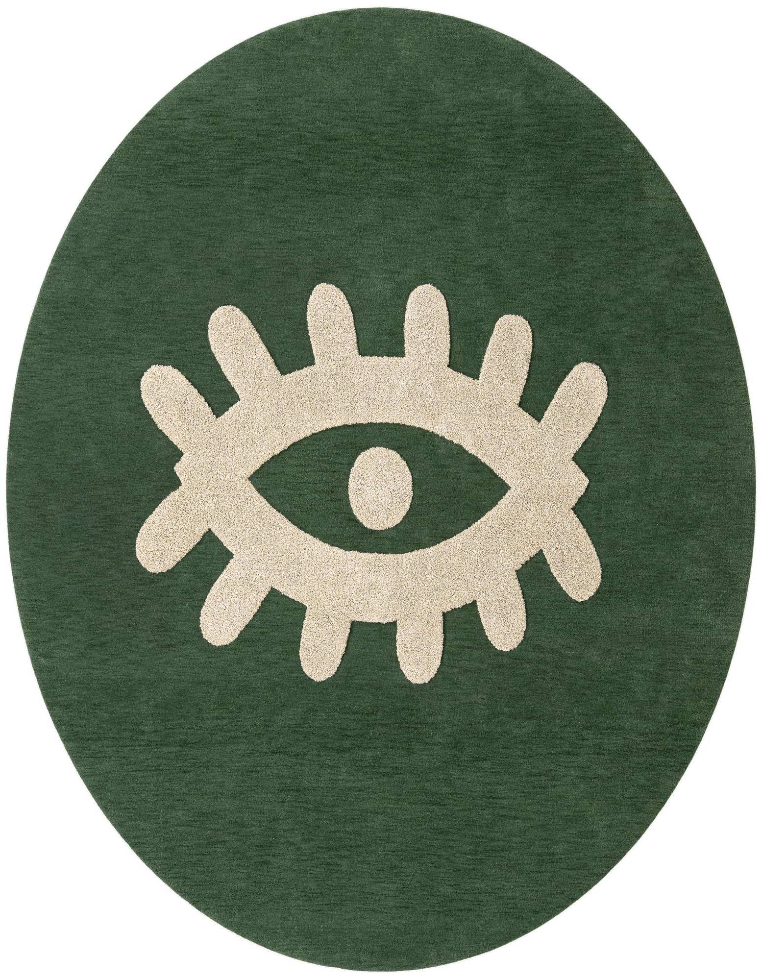 Primary image  8' x 8' Handtufted Wool Round Rug