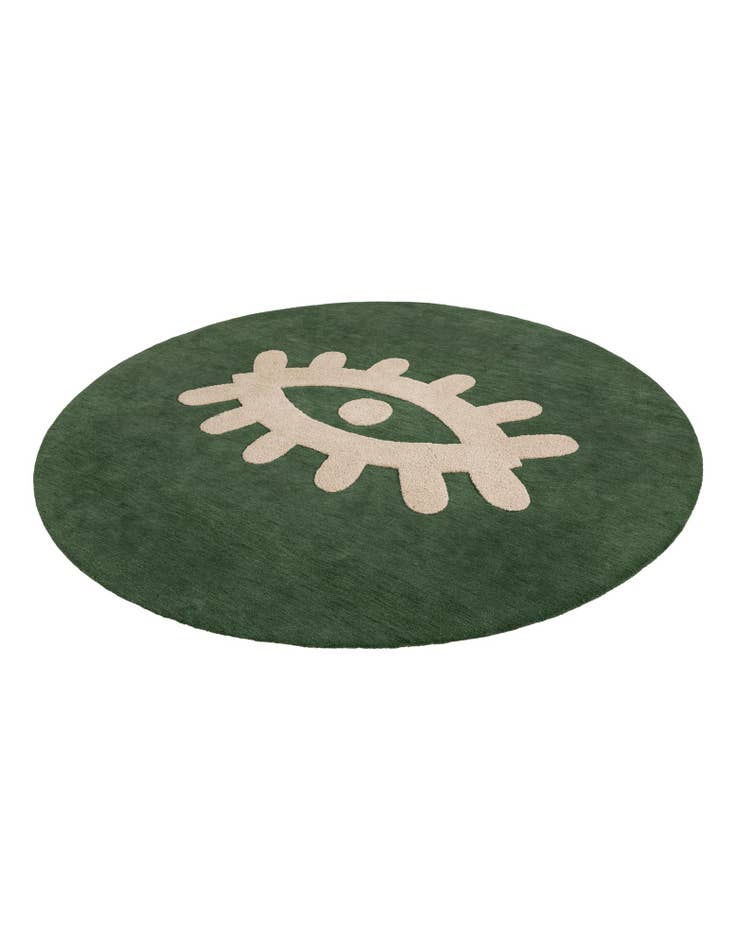 Detail image of  8' x 8' Handtufted Wool Round Rug