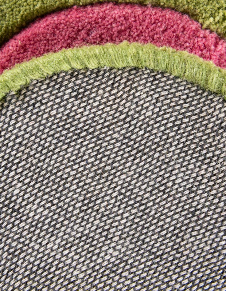 Detail image of  5' 1 x 5' 1 Happy Rugs Funky Flower Wool Round
