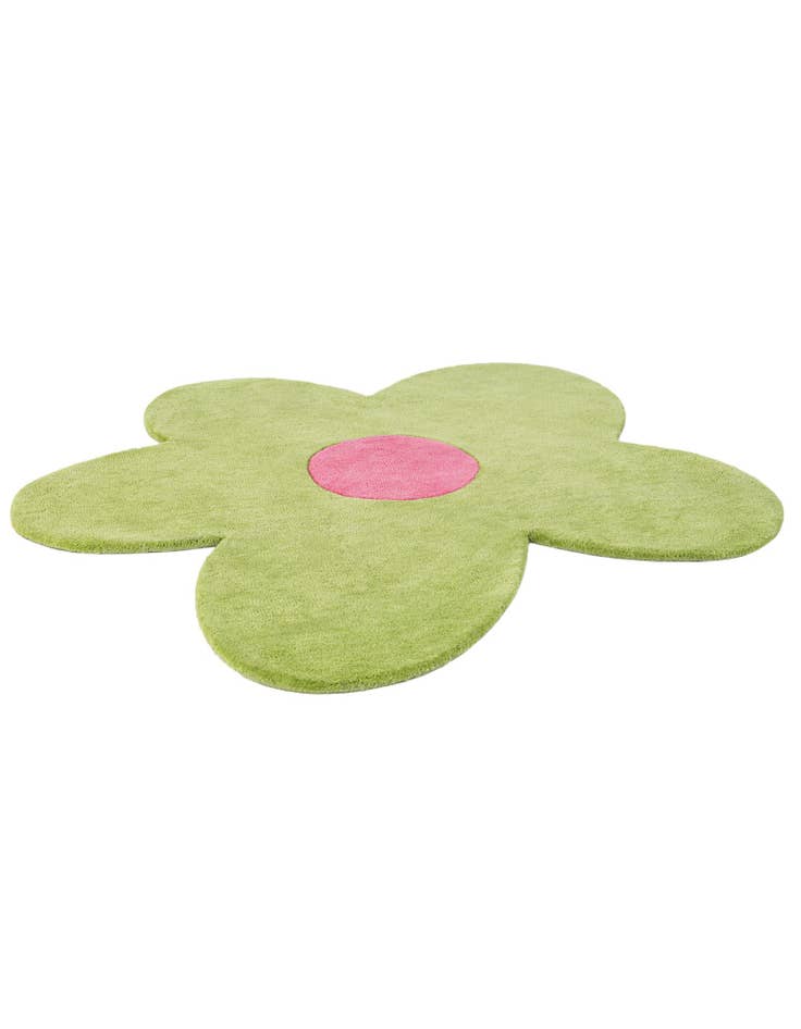 Detail image of  4' 1 x 4' 1 Happy Rugs Funky Flower Wool Round