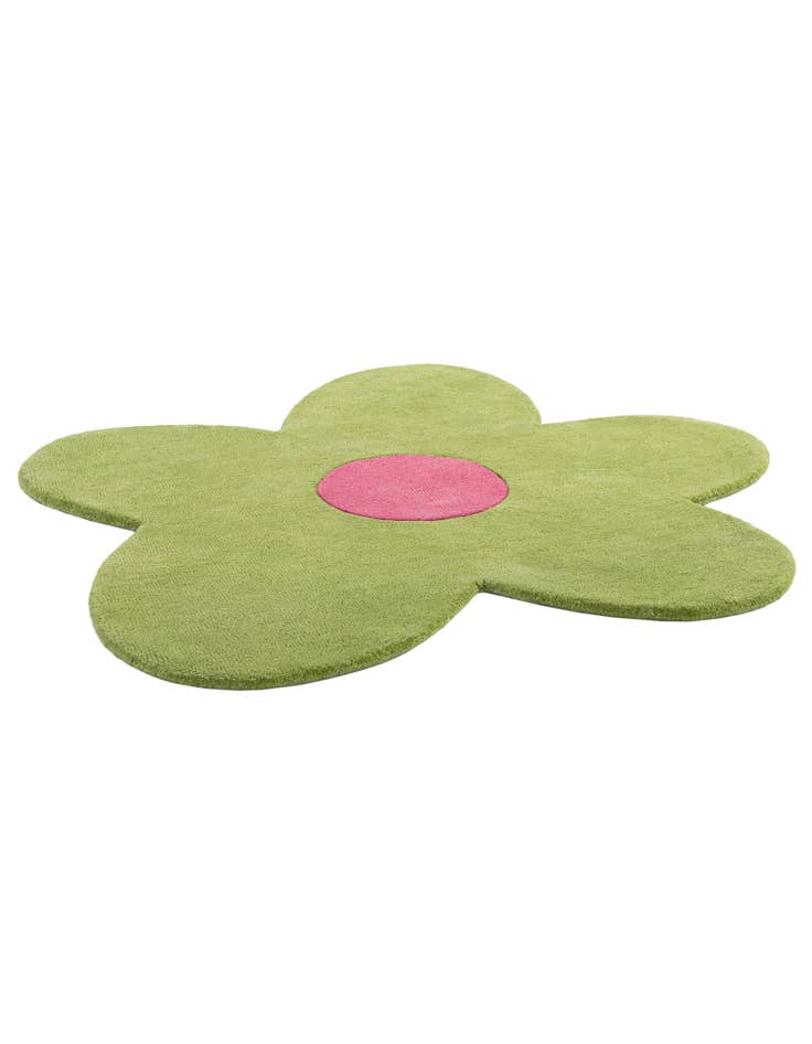 Detail image of  4' 1 x 4' 1 Happy Rugs Funky Flower Wool Round