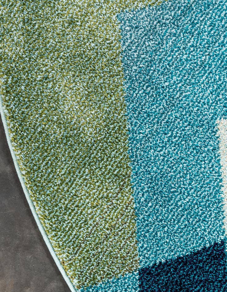 Detail image of  6' x 6'  Washable Hyacinth Round Rug