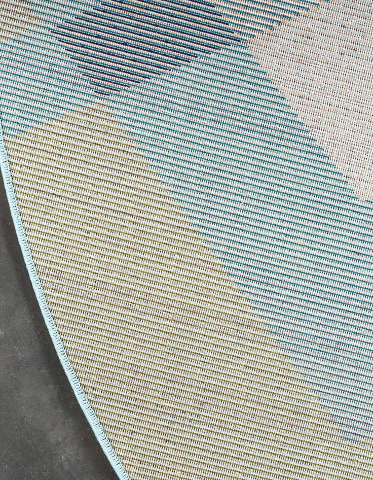 Detail image of  6' x 6'  Washable Hyacinth Round Rug