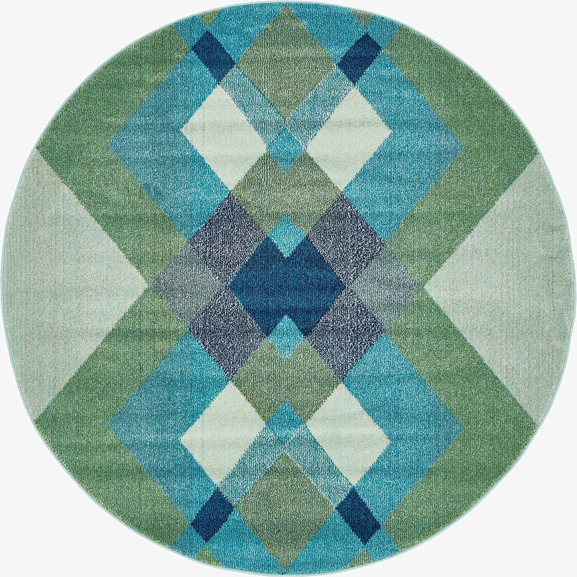  6' x 6'  Washable Hyacinth Round Rug