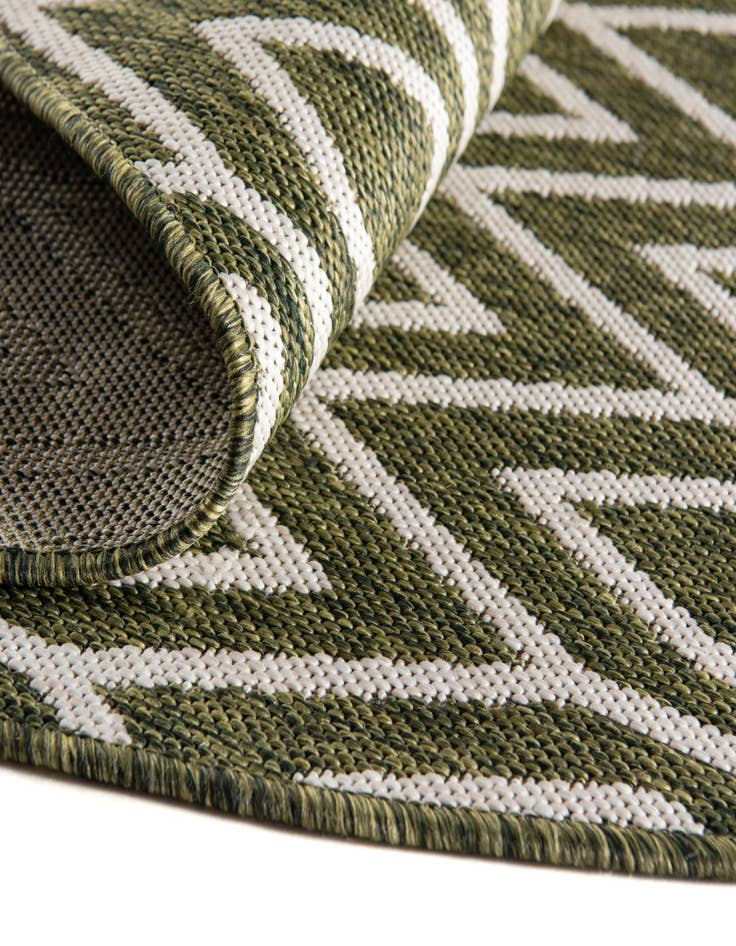 Detail image of  4' x 4'  Washable Jill Zarin Turks and Caicos Indoor / Outdoor Round Rug