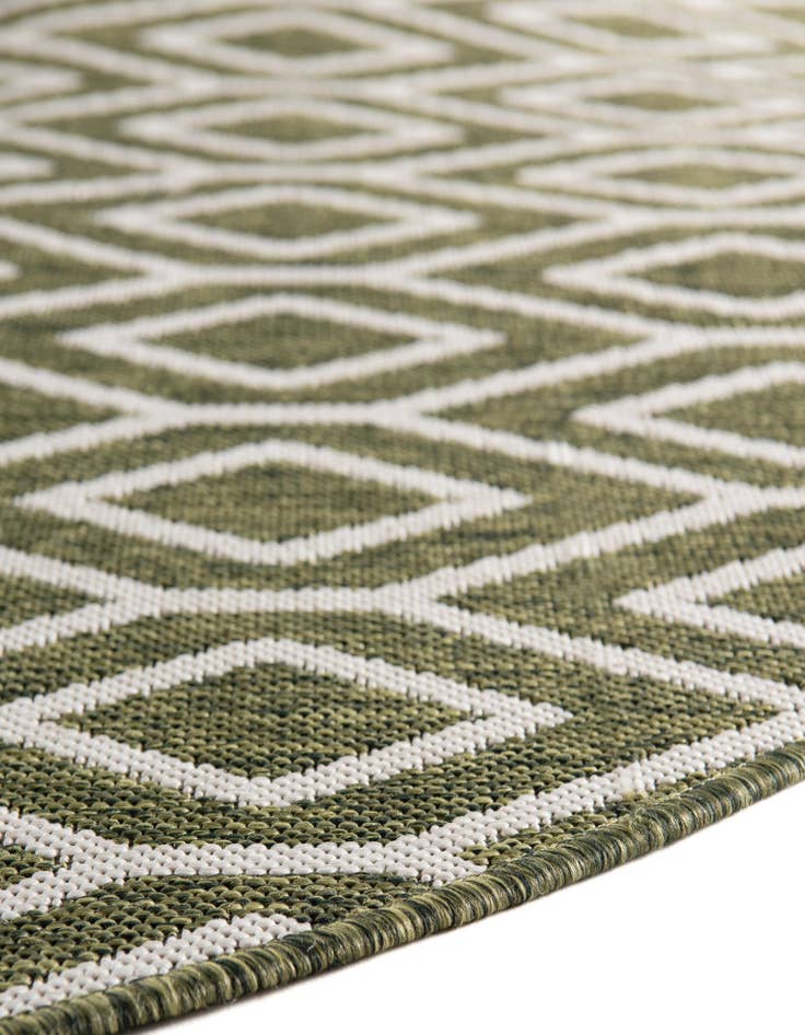 Detail image of  4' x 4'  Washable Jill Zarin Turks and Caicos Indoor / Outdoor Round Rug