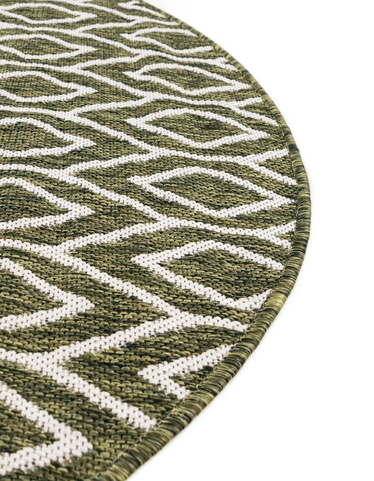 Detail image of  4' x 4'  Washable Jill Zarin Turks and Caicos Indoor / Outdoor Round Rug