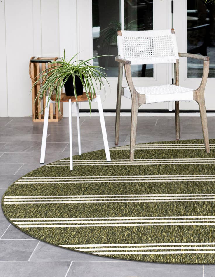 Detail image of  10' 8 x 10' 8  Washable Jill Zarin Anguilla Indoor / Outdoor Round Rug