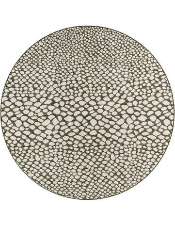 7' x 7' Washable Jill Zarin Indoor / Outdoor Round Rug